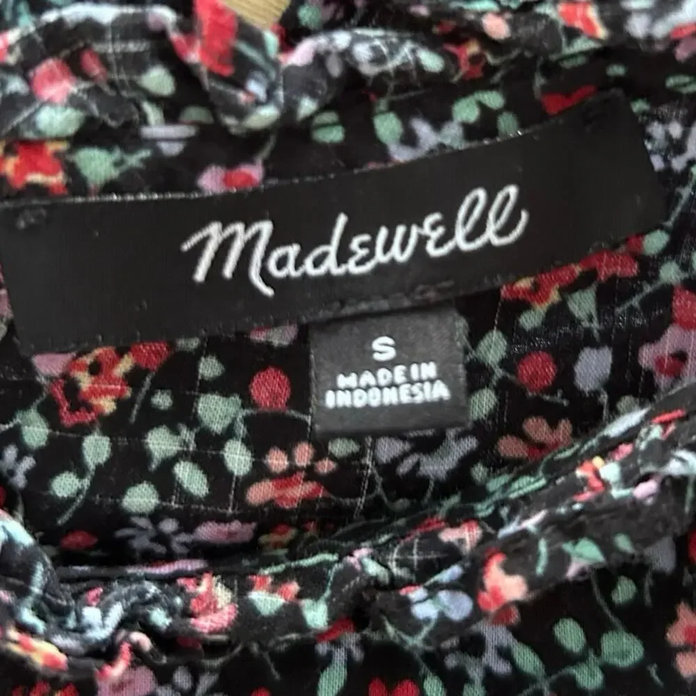 Madewell floral blouse